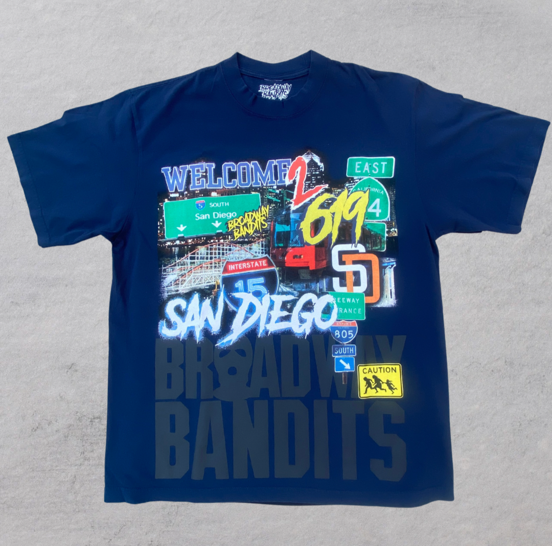 WELCOME TO SAN DIEGO - TSHIRT BLUE